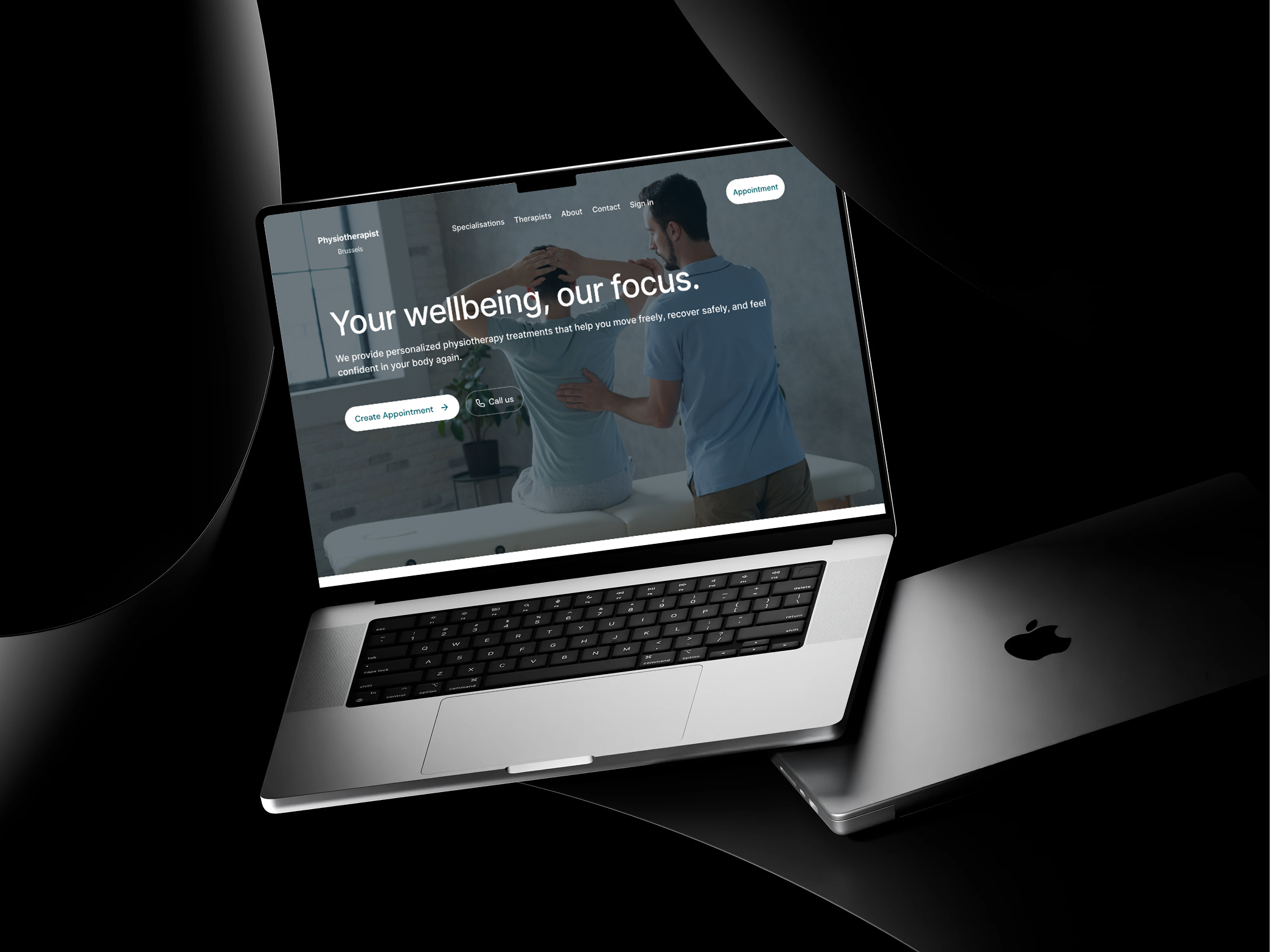 Physiotherapist Brussels Website hero